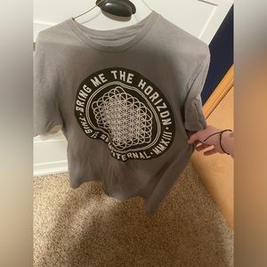 Bring Me The Horizon T Shirt, Large, Grey